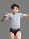 Pack of 2 Premium Cotton Combed Plain Boys' Brief with Ultimate Comfort -Black