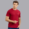 Hint Half Sleeve Round Neck T-Shirt with Elasticated Rib at Neck